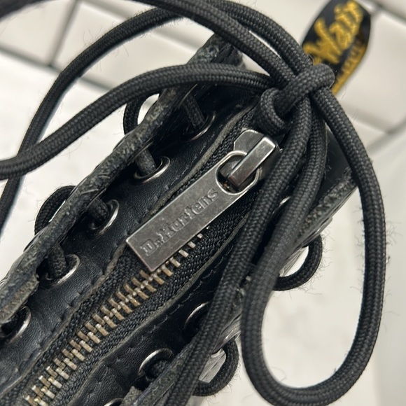 Dr. Martens 1460 Front Zipper Boot - Black Leather Grunge Gothcore Women's 6 - Picture 11 of 16